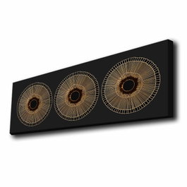 Wallity Cuadro Decorativo de Lienzo Iluminado con LED Multicolor 30x90 cm